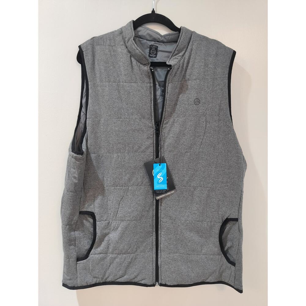 Wrangler ATG Reversible Vest Gray Water Resistant Insulated Men’s LT - Picture 5 of 12